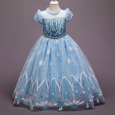 China 2021 Frozen Princess Elsa Movie Polyester Style Cosplay Costume Hot Dress Cosplay Style for sale