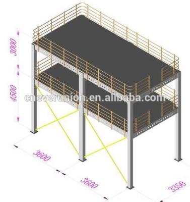 China Corrosion Protection Steel Warehouse Platform Racking System for sale