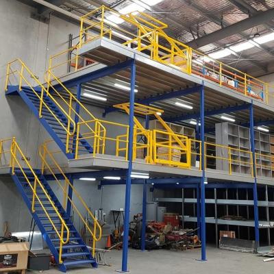 China Corrosion Protection Warehouse Mezzanine Racks Multi Tier Steel Mezzanine Floors for sale