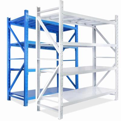 China Selective Corrosion Protection Steel Warehouse Shelves Long Spanning Middle Shelf Rack For Garage Storage for sale