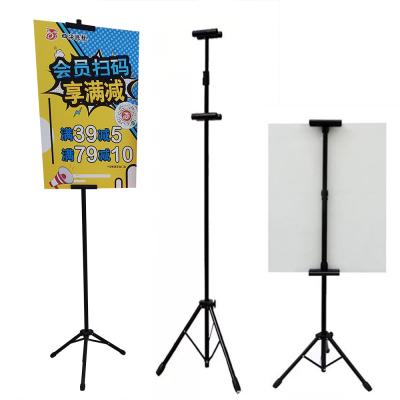 China Wholesale 2021 Adjustable Height Adjustable Tripod Poster Display Stand for sale