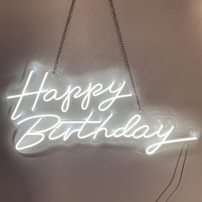 China Custom Buildings 2021 Hot Sale Happy Birthday Neon Sign for sale