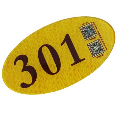 China Office 2022 Custom UV Printed Door Number Signs for sale