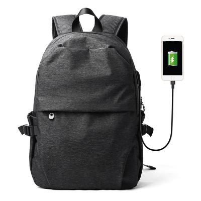 China Popular School Water Proof College Man Rucksack Fashion Travel Backpack Waterproof Bookbag Large Capacity For USB Port for sale