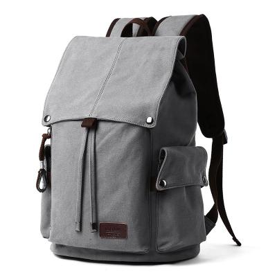 China Durable High Quality Anti-theft School Backpack Canvas Travel Laptop Backpack School Book Backpack for sale