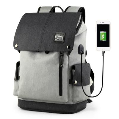 China With USB Fin Laptop Backpack For Travel Men School College Rucksack Fashion Business Daypack for sale