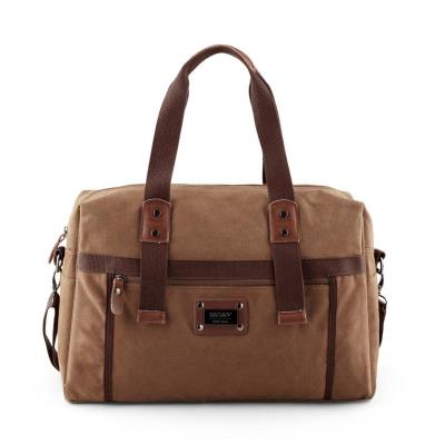 China Custom MOYYI Fashion Low Price Canvas Travel Single Cargo Bag Classic Duffel Bag Weekend Duffel Bag for sale