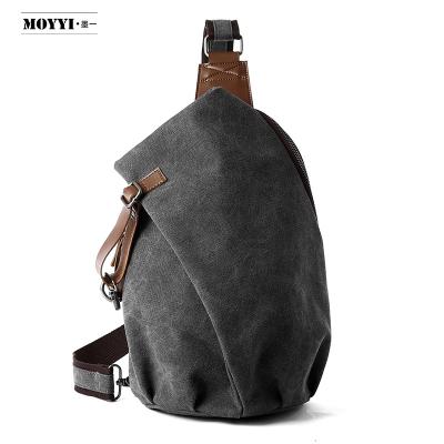 China Canvas Fashion Outdoor Multifunctional Casual Single Shoulder Cross - Body Men Messenger Chest Sling Canvas Bag for sale