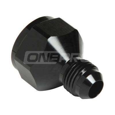 China Light Weight Car Performance 10AN Female To Male Reducer Adapter Fit Aluminum Rocket 6AN Union Black for sale