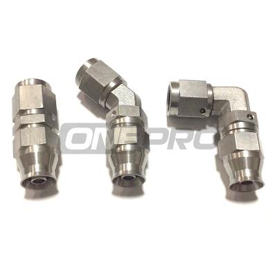 China Straight Brake Linings AN3 4 Degrees 45 90 A PTFE Oil Gasoline Clutch Brake Stainless Steel Hose End Fitting Adapter for sale