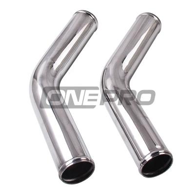 China Performance Auto Repair Universal 45 Degree Elbow Turbocharger Intercooler Aluminum Alloy Pipe for sale