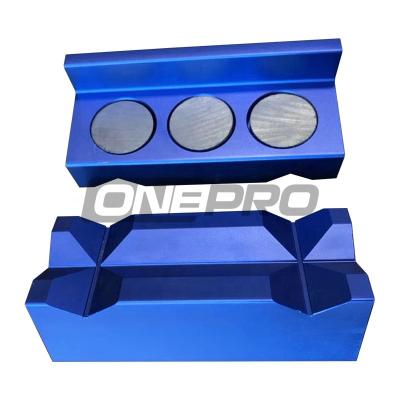 China Universal Car Magnetic Billet Vise Jaw Insert Auto Repair Tuning Aluminum Tools For Trims for sale