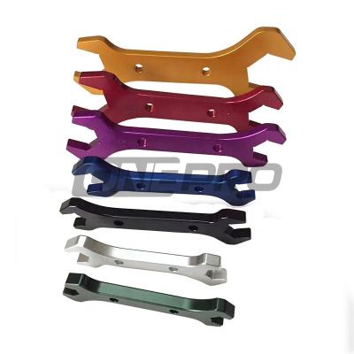 China Auto Repair Universal AN3 - 7 Pieces AN20 Quarter Aluminum Double Ended A Socket Wrench Fit Tool Kit Kit for sale