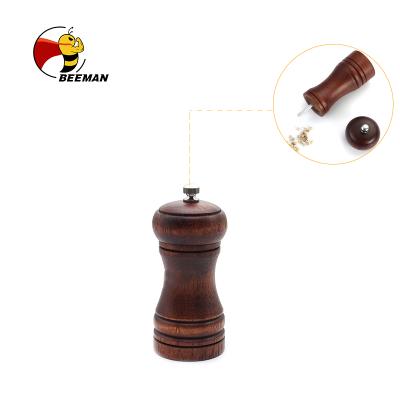 China Beeman Mills Set Black Peppers Grinders Viable Wooden Machine Salt and Pepper Grinder for sale