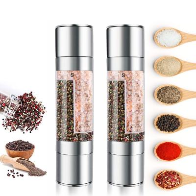 China Best Amazon Viable Supplier Beeman 2 in 1 Manual Stainless Steel Dry Spice Grinder Black Pepper Grinder for sale