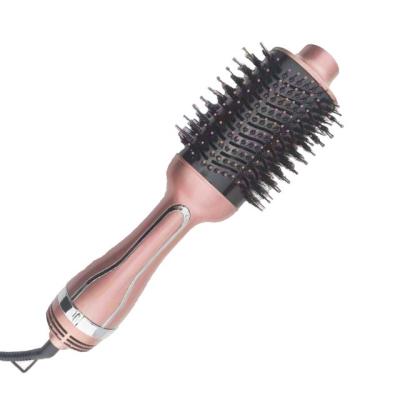 China 2021 New Ionic 4 in 1 One Step Straightening Electric Hair Dryer Brush Hot Air Replaceable Comb for sale