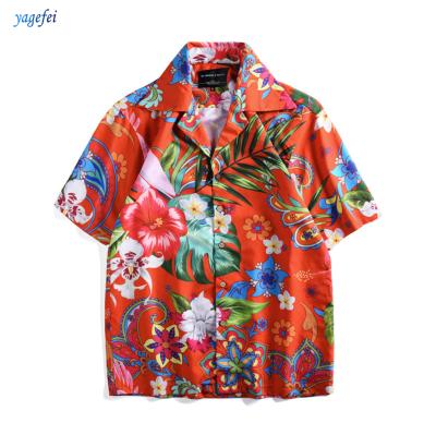 China Wholesale Summer Thailand Floral Breathable Anti-pilling Shirt Customized With Print for sale