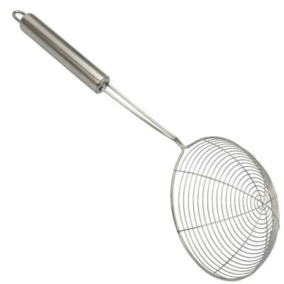 China Stocked Stainless Steel Spider Skimmer Kitchen Strainer Wire Spider Sieve for sale