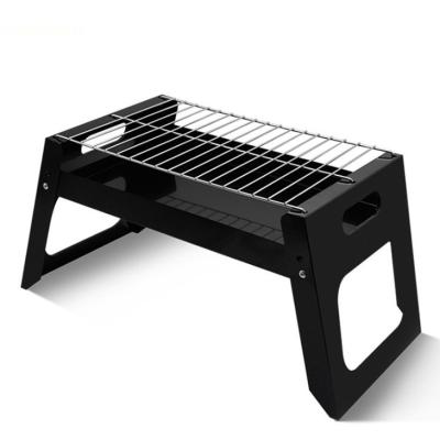 China Easily Cleaned Amazon BBQ Charcoal Grill Folding Portable Stainless Steel Grill BBQ Tool Kit For Outdoor Cooking Camping Picnic Garden for sale