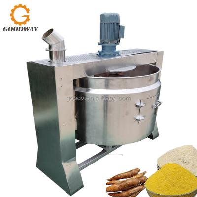 China Electric/Gas Snacks Factory Ghana/Garri Frying Machine Diesel Gari Fryer for Gari Making Machine for sale