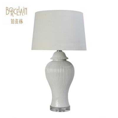 China EUROPEAN Chinese Cheap Decorative Porcelain Modern Minimalist Ceraimc Desk Table Lamp for sale