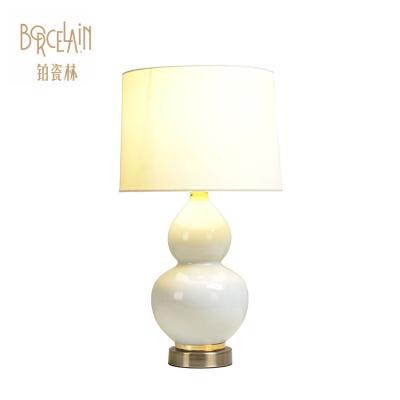 China European Hand Wholesale Large Ceramic Painting Decoration Modern Table Lamp for sale