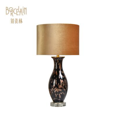 China Belle Galle European Simple Clean Chinese Bubble Color Glass Table Lamp for sale