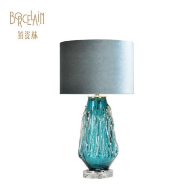 China EUROPEAN Wholesale Antique Nordic Hotel Restaurant Classic Retro Bed Side Decorate Luxury Led Bedside Modern Stained Glass Table Lamp for sale