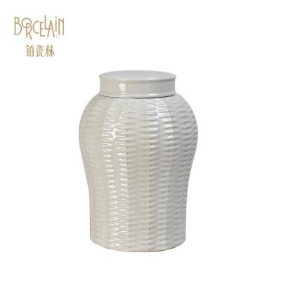 China Decorations Traditional Modern Creative Antique White Porcelain Ceramic Pot for sale