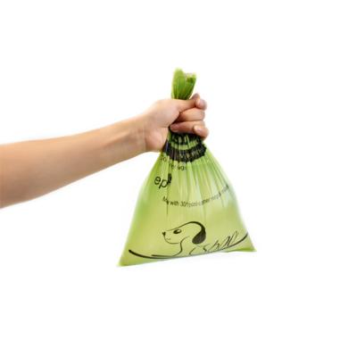 China 100% Sustainable Biodegradable Dog Sack Dog Poop Waste Bags Carton Plastic Pet Cleaning And Grooming Products Green Support 16/24 Rolls/Box for sale