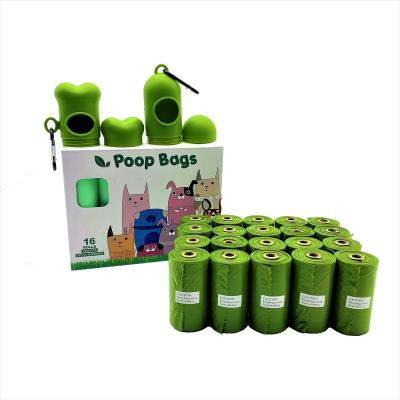 China Stored 100% Biodegradable Waste Pet Rack With Vegetable Base Flashlight Dispenser In A Box Liner Bags Dog Poop for sale