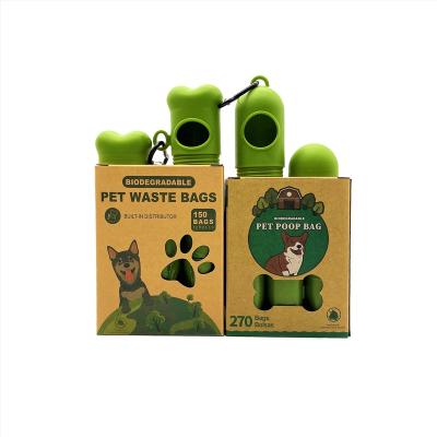 China Sustainable Eco Friendly Green Pet Doggie Waste Compostable Custom Printed Strong Compostable Biodegradable For Dog Poop Bag for sale