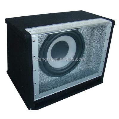 China Subwoofer Aluminum Speaker Sound Box Cabinet Metal Speaker Bandpass Enclosure for sale