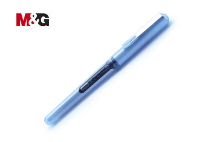 China Pluma recargable corta personalizada de Rollerball, plumas azules a base de agua de la tinta del gel en venta