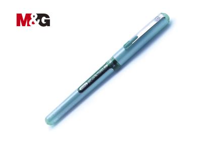 China Grüner flüssiger Tinte Rollerball-Stift mit dem Metallclip und -Edelstahl Nadelspitzen zu verkaufen