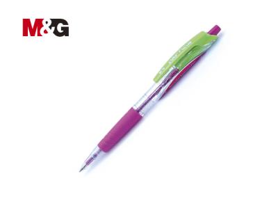 China Multi Color Retractable Semi Gel Ballpoint Pen , 0.5mm Tip Bank Pen for sale