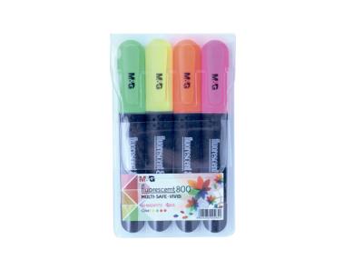 China Odorless Gel Highlighter Pens , Assorted Colored Liquid Marker Pen for sale