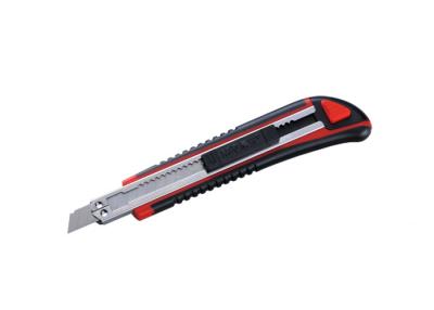 China Professionals Self Lock Retractable Utility Knife 18mm Non Slip Cushioned Grip for sale