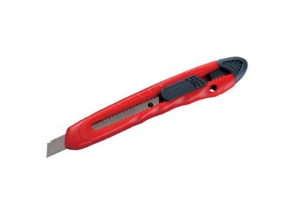 China 9mm Small Retractable Utility Knife Contoured Grip For Handling Comfort for sale