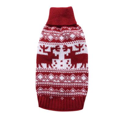 China Sustainable Dog Sweater Knit Christmas For Winter Warm Clothes For Dog Small Pet Cat Clothes for sale