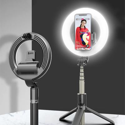 China Mini Portable USB Charging 5 Inch Live Streaming Selfie Photography LED Ring Light 360 Rotation with Tripod Stand for sale