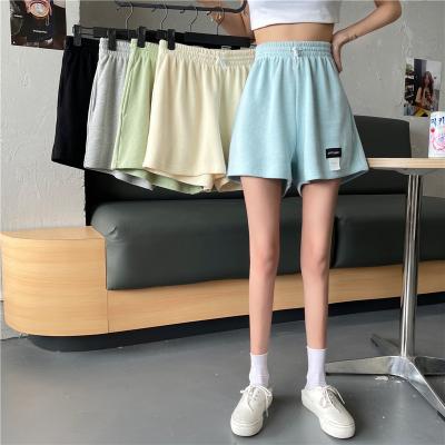 China 2021 Wholesale QUICK-DRY eight-color stretch female sports new ladies summer casual shorts running female shorts loose a-line thin for sale