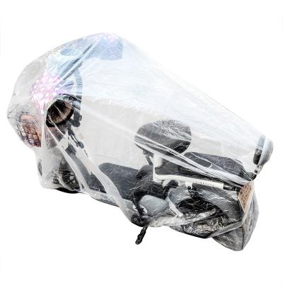 China Disposable transparent portable waterproof rainproof and sunscreen car tank top for small electric bicycles for sale