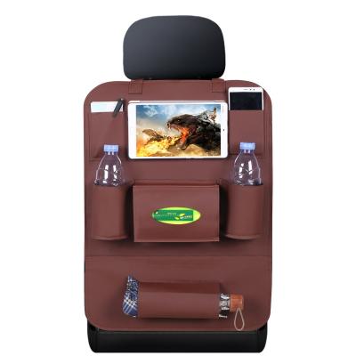 China Automotive Business Supplies Multi-Function Leather Car Seat Bag Storage Bag Leather Bag for sale