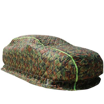 China Waterproof add warm cotton and snow shade camouflage car hail-proof car cover thickening rain wiping clothing for sale