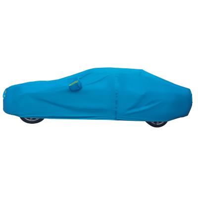 China Blue Waterproof Sun Protection Waterproof Car Snow Rain Car Cover Auti-UV for sale