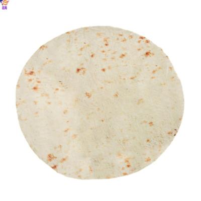 China Novelty Round Burrito Wrap Anti-pilling Tortilla Throw Blanket for sale