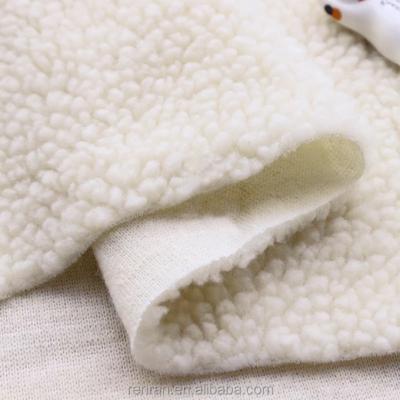 China Wholesale 100% Acrylic Abrasion-Resistant Lamb Sherpa Fleece Fabric for sale