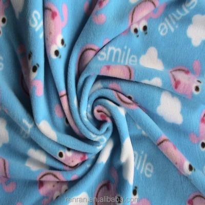 China Micro Memory Pig Baby Printing Fleece Fabric For Children's Clothing for sale