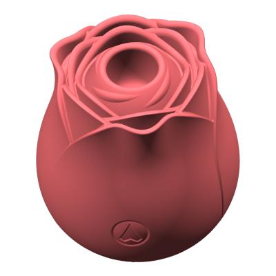 China Hot Selling Silicone Real Touch Feeling Clit Sucking Toy Women Nipple Stimulator Clit Vibrator Rose Sucker Sex Toys for sale